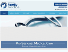 Tablet Screenshot of columbusfamilypractice.com